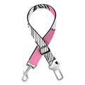 Poodle With Glasses Print Dog Seat Belt