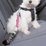 Poodle With Glasses Print Dog Seat Belt