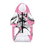 Poodle With Glasses Print Dog Zip Up Hoodie