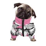 Poodle With Glasses Print Dog Zip Up Jacket