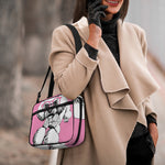 Poodle With Glasses Print Double Strap Bible Bag