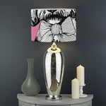 Poodle With Glasses Print Drum Lamp Shade