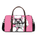 Poodle With Glasses Print Duffel Bag