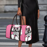 Poodle With Glasses Print Duffle Bag