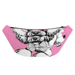 Poodle With Glasses Print Fanny Pack