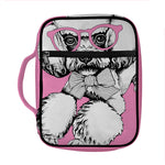 Poodle With Glasses Print Front Pocket Bible Bag