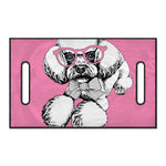 Poodle With Glasses Print Golf Cart Seat Cover