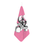 Poodle With Glasses Print Hand Towel
