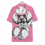 Poodle With Glasses Print Hawaiian Shirt