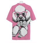 Poodle With Glasses Print Hawaiian Shirt