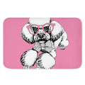 Poodle With Glasses Print Indoor Door Mat