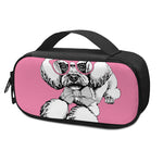 Poodle With Glasses Print Insulin Cooler Travel Case