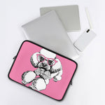 Poodle With Glasses Print Laptop Sleeve