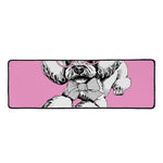 Poodle With Glasses Print Long Kitchen Mat