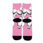 Poodle With Glasses Print Long Socks