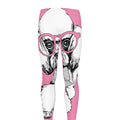 Poodle With Glasses Print Men's Leggings