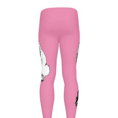 Poodle With Glasses Print Men's leggings