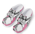Poodle With Glasses Print Mesh Casual Shoes