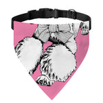Poodle With Glasses Print Over The Collar Dog Bandana