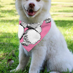 Poodle With Glasses Print Over The Collar Dog Bandana