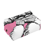 Poodle With Glasses Print Rectangle Tissue Box Cover