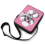 Poodle With Glasses Print Rectangular Crossbody Bag