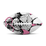 Poodle With Glasses Print Rugby Ball