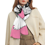 Poodle With Glasses Print Scarf