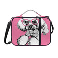 Poodle With Glasses Print Shoulder Strap Bible Bag