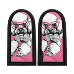 Poodle With Glasses Print Skillet Handle Cover