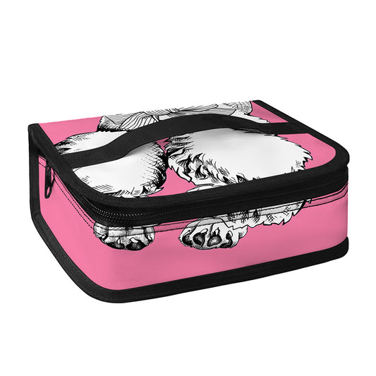 Poodle With Glasses Print Small Lunch Bag