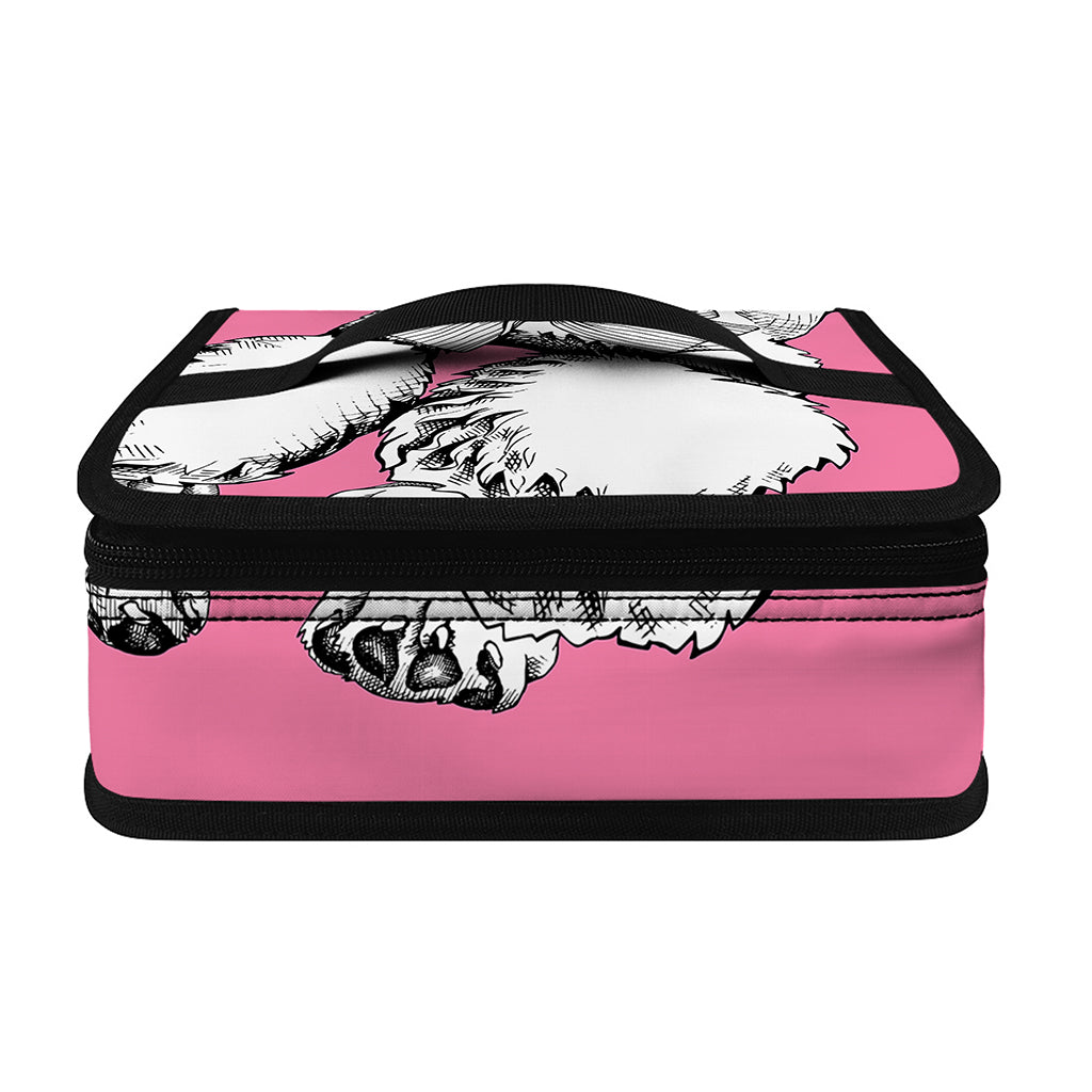 Poodle With Glasses Print Small Lunch Bag
