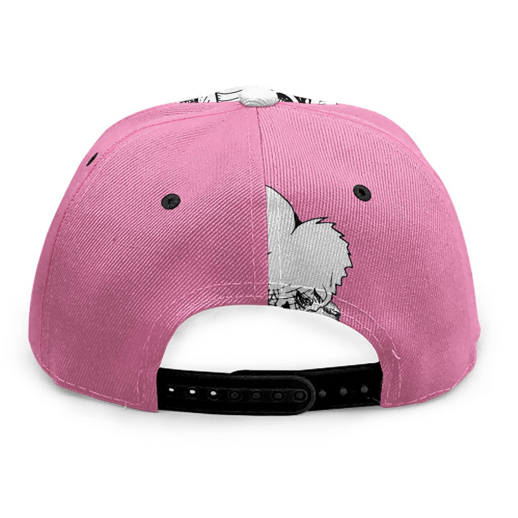 Poodle With Glasses Print Snapback Cap