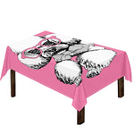 Poodle With Glasses Print Tablecloth