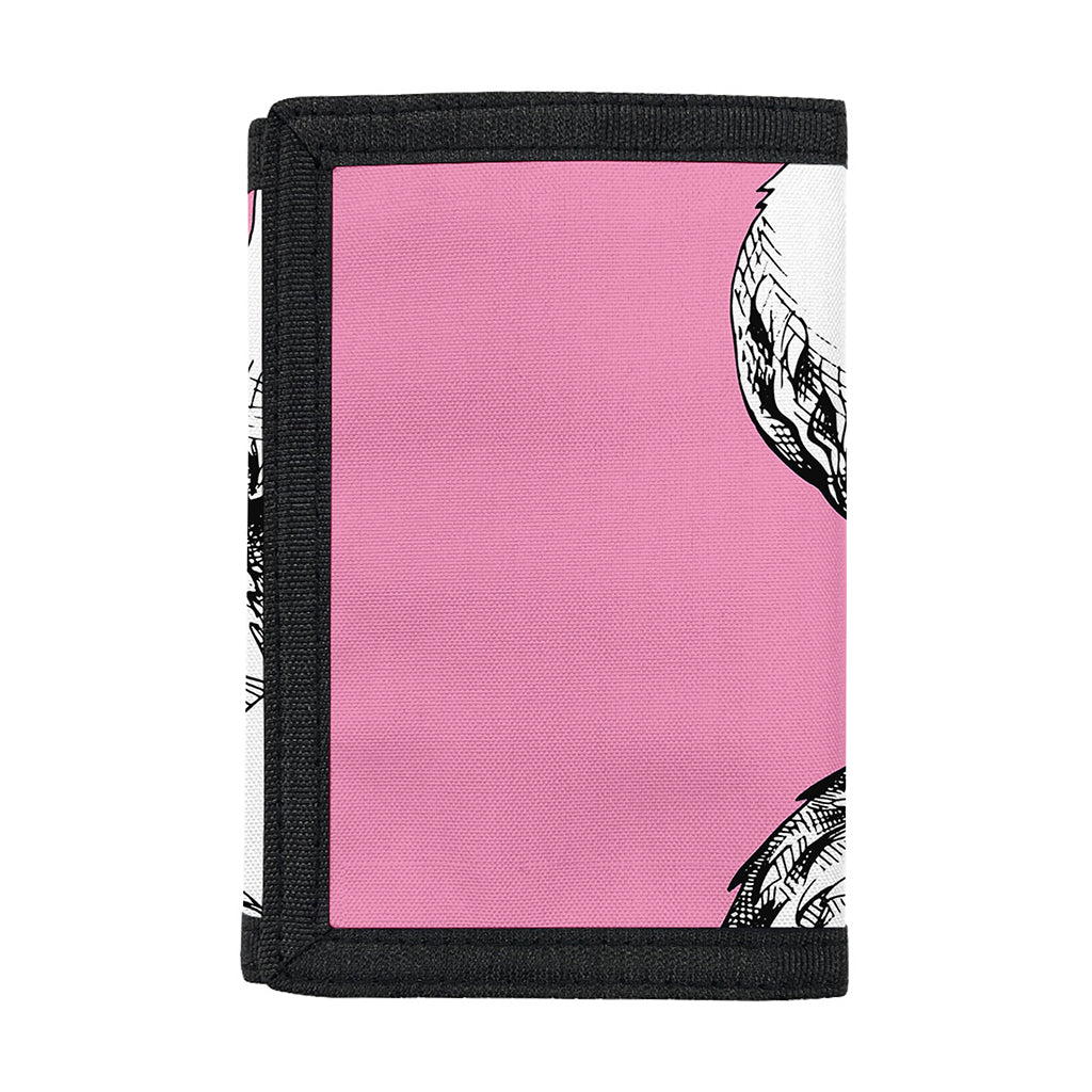 Poodle With Glasses Print Trifold Wallet