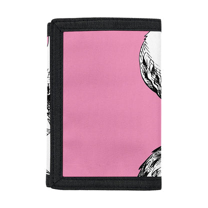 Poodle With Glasses Print Trifold Wallet