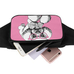 Poodle With Glasses Print Waist Bag