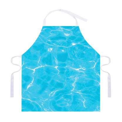 Pool Water Surface Print Adjustable Apron
