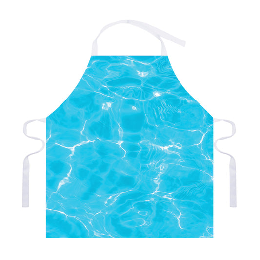 Pool Water Surface Print Adjustable Apron