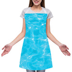 Pool Water Surface Print Adjustable Apron
