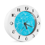 Pool Water Surface Print Alarm Clock