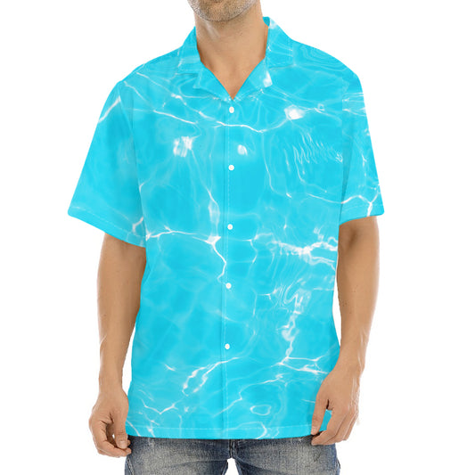 Pool Water Surface Print Aloha Shirt