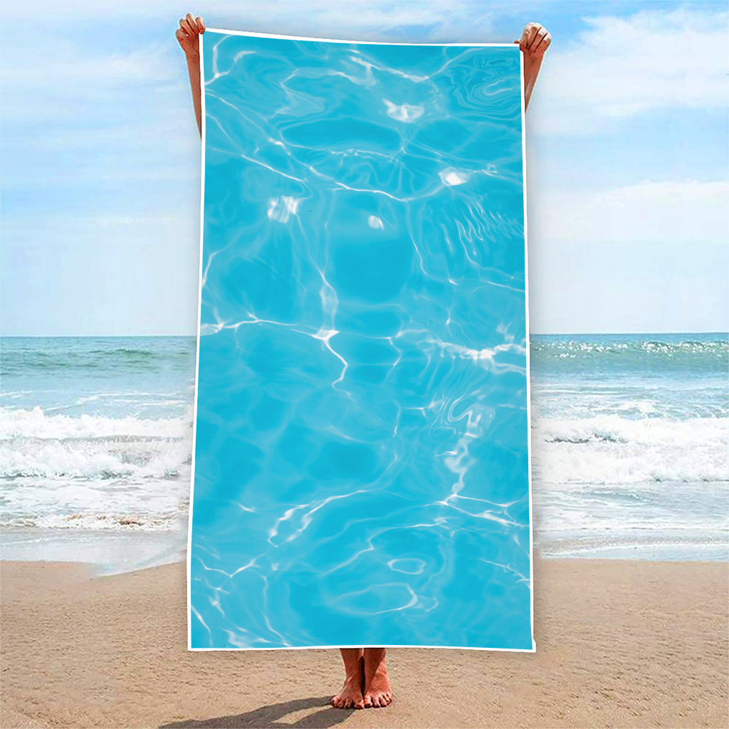 Pool Water Surface Print Beach Towel