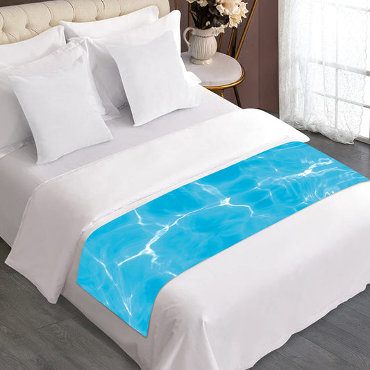 Pool Water Surface Print Bed Runner