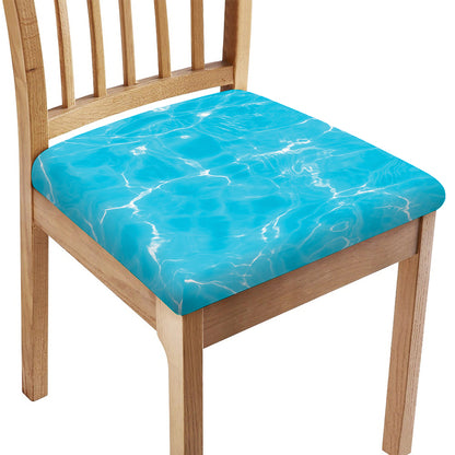 Pool Water Surface Print Chair Cushion Cover