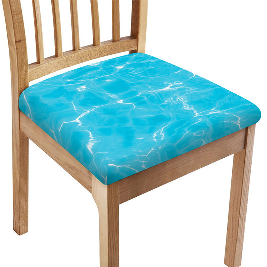 Pool Water Surface Print Chair Cushion Cover