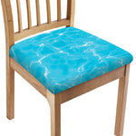 Pool Water Surface Print Chair Cushion Cover