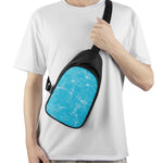 Pool Water Surface Print Chest Bag