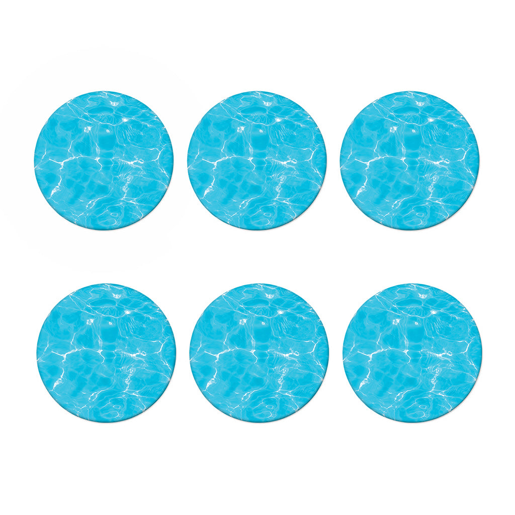 Pool Water Surface Print Coaster Set