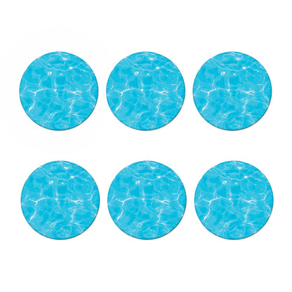 Pool Water Surface Print Coaster Set